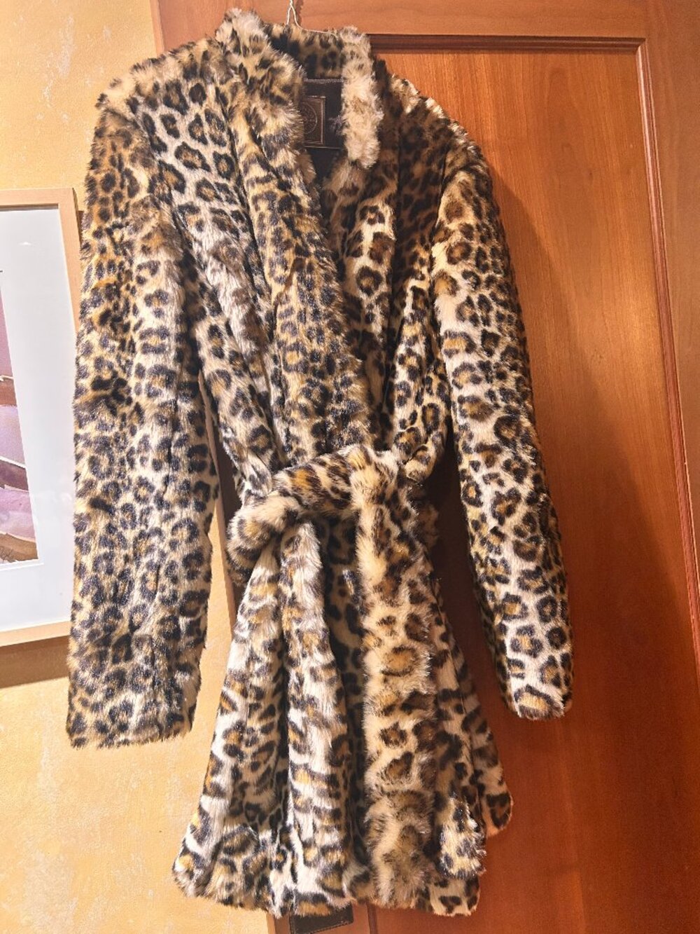 Double D Ranch Vintage Leopard Wrap Coat